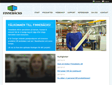 Tablet Screenshot of finnebacks.se